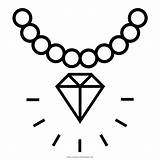 Collar Diamantes Ausmalbilder Diamant Halskette Ultracoloringpages Collana Piedra Edelstein Rosario Vermeil Meaning Diamanti Juwel sketch template
