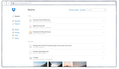 dropbox adds recents view  web interface bringing frequently accessed files   place