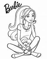 Barbie Coloring Dog Print Dla Dzieci Girls Color Malowanka sketch template
