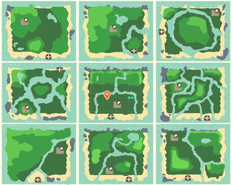 acnh island map layouts acnh map island  art  images