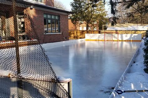 toronto created  epic backyard ice rink