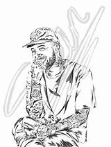 Miller Mac Portrait Drew Also Comments Hiphopimages sketch template