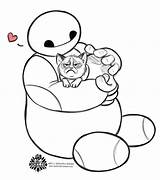 Baymax Pages Grumpy Sosso sketch template