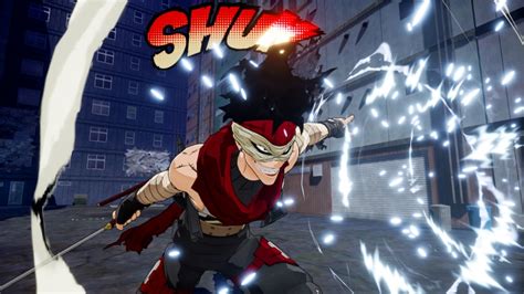 screenshots of stain and shota aizawa from my hero academia one s justice gamegrin