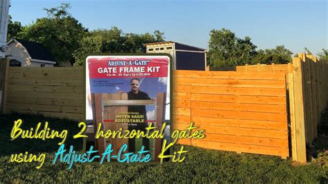 building  horizontal gate   adjust  gate kit youtube