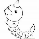 Weedle Coloringpages101 sketch template