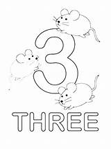Coloring Number Pages Numbers Preschoolers Kids Color Printable Three Preschool Toddlers Sheets Sheet Learning Getcolorings Learn Different Print Colorings Mice sketch template