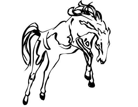 horse jumping coloring pages coloring home