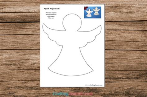 angel craft template