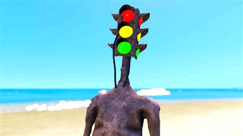traffic light head traffic light sculpture stock image