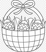 Easter Coloring Basket Pages Clip Egg Bunny Printable Colouring Kids Baskets Book Line Adult Sheets Spring Save Sweetclipart Printablecolouringpages sketch template