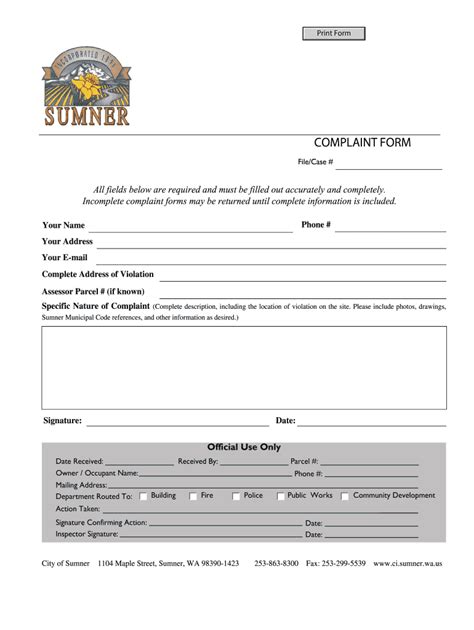 violation form template fill out and sign printable pdf template