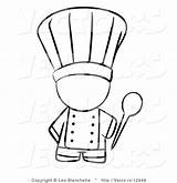 Coloring Chef Outline Hat Clipart Colouring Pages Cooking Choose Board Vector Chefs Restaurant sketch template