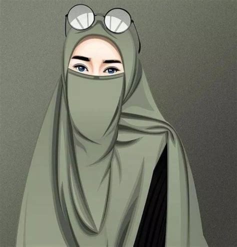 86 Gambar Kartun Hijab Cantik Bercadar