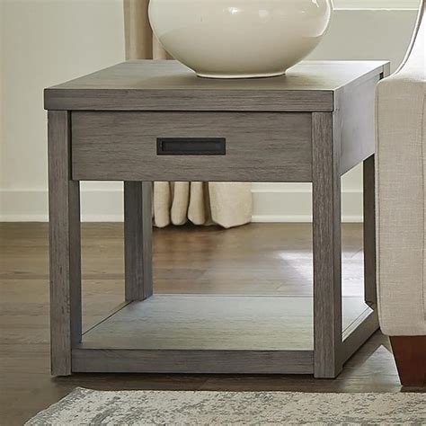 riverside furniture riata gray  table  drawer wayside furniture
