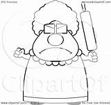 Granny Cartoon Waving Rolling Plump Coloring Drawing Clipart Anger Thoman Cory Outlined Vector Getdrawings 2021 sketch template