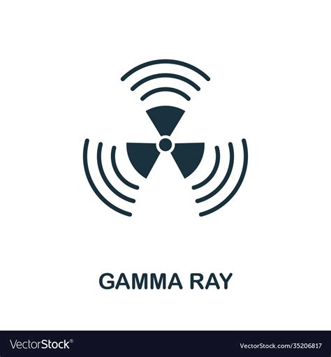 gamma ray icon symbol creative sign  vector image