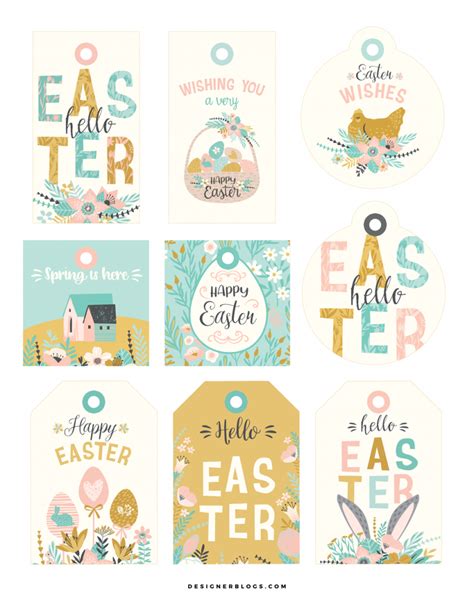 easter gift tags  printable designer blogs