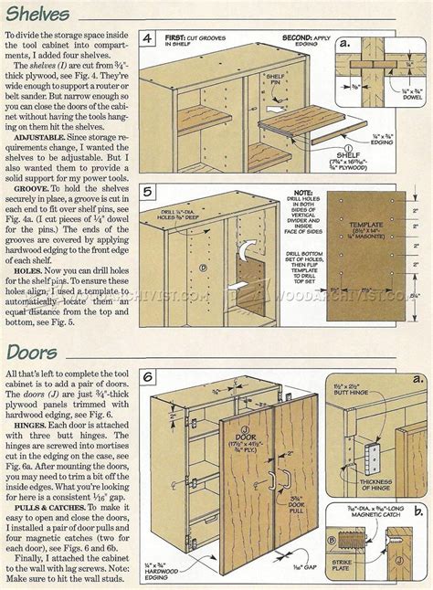 wall tool cabinet plans woodarchivist