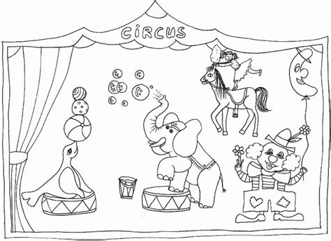printable circus coloring pages everfreecoloringcom