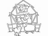 Farm Drawing Scene Coloring Pages Getdrawings sketch template