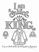 King Coloring Child Journaling 5x11 Bible sketch template