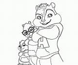 Alvin Chipmunks Coloring Drawings Pages Cartoon Printable Drawing Character Clipart Popular Getdrawings Library Coloringhome sketch template