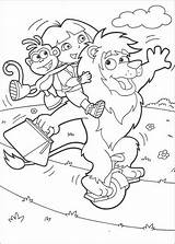 Dora Coloring Pages Explorer Lion Friends Swiper Circus Playing Kids Color Travelling Boots Fun Print Clipart Map Printable Fox Hellokids sketch template