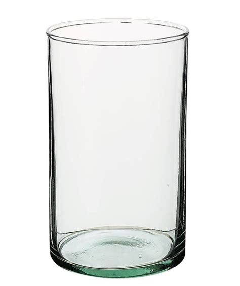 Clear Glass Cylinder Flower Vases 4x6
