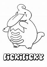 Lickilicky Coloring Pages Pokemon Meowth Print Hellokids Color Online Normal Getdrawings sketch template