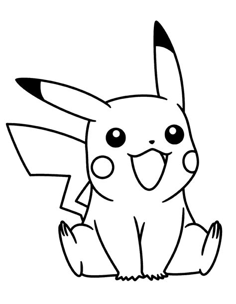 adorable pikachu coloring pages  coloring