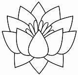Lotus Simple Drawing Flower Drawings Clipartmag sketch template