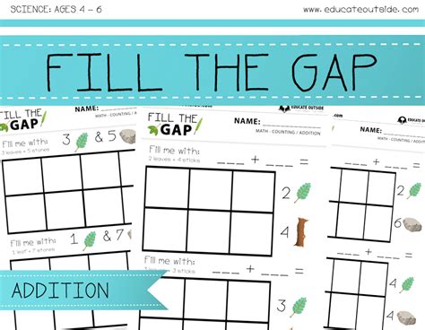 fill  gap counting activity educate