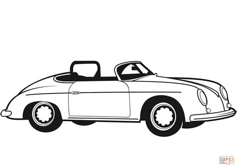 classic convertible car coloring page  printable coloring pages