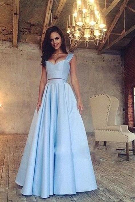 piece prom dressa  graduation dresssky blue prom gown sancta sophia  store