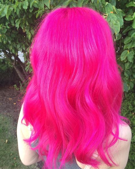 Geneva Pink With Images Bright Pink Hair Pink Hair Dye Bright