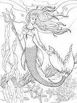 Mermaids Ariel Getdrawings sketch template