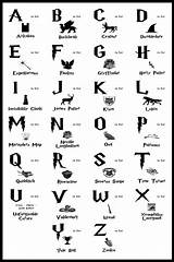 Harry Potter Alphabet Spells List Alfabeto Etsy Brille Google Print Sur Handwriting Letter Des Nursery Guardado Desde Para Choose Conjuros sketch template