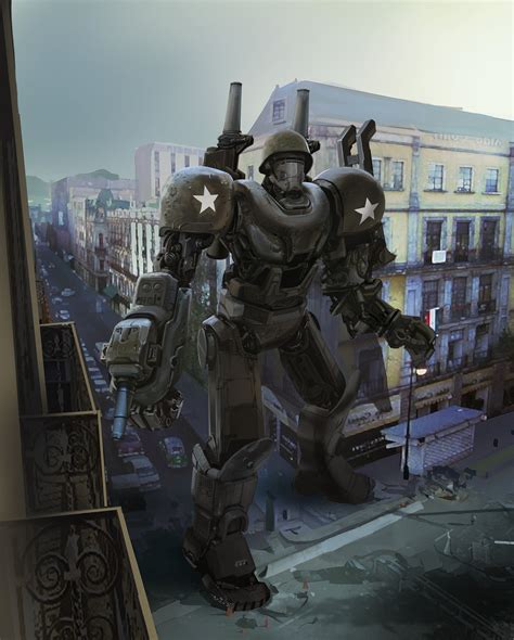 artstation world war  giant robot