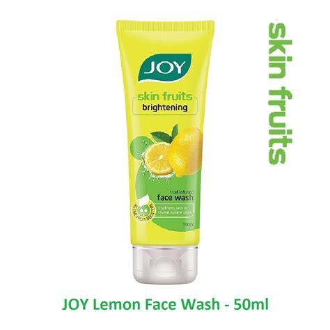 joy skin fruits brightening lemon face wash  oily skin thaneshop