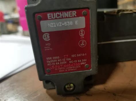 euchner nzvze safety switch vde  iec      box  picclick