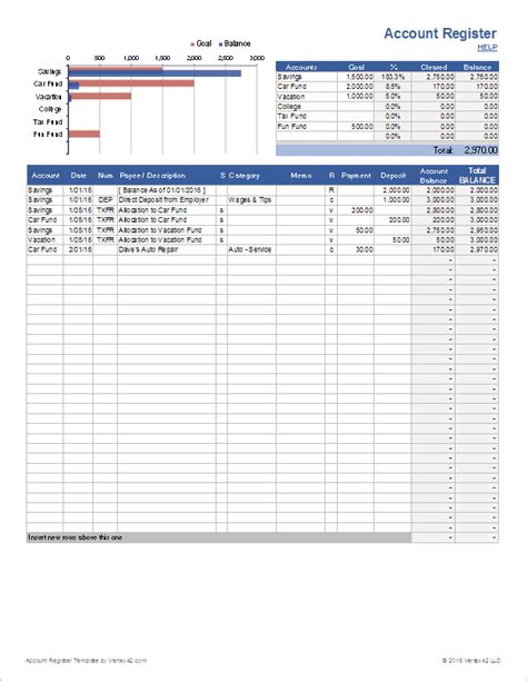account register template   accounts  excel