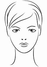 Coloring Face Woman Young Supercoloring Categories sketch template