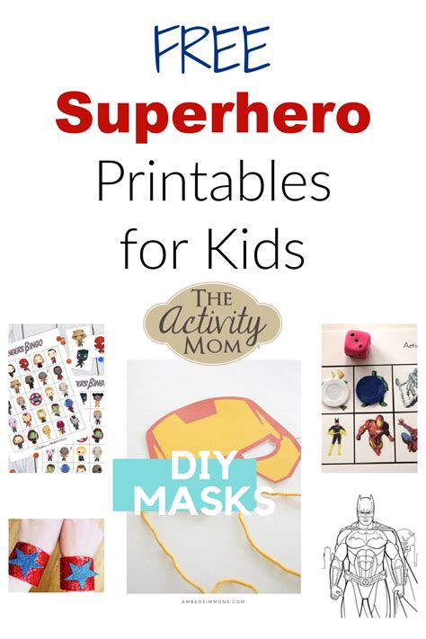 superhero printables  activities  kids  activity mom