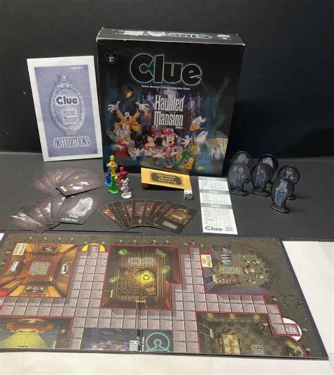 disney  haunted mansion edition clue board game   picclick
