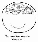 Doodle Depression Anxiety Mental Health Drawing Simple Chronicles Illness Tumblr Smile Behind Suffer Happy Postcards Prints When Through Striking Yet sketch template