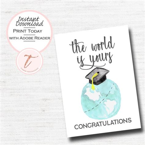 printable graduation card happy graduation card class   school
