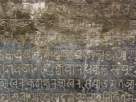 photo  stone inscriptions  photo stock source writing makhan tole kathmandu nepal stone
