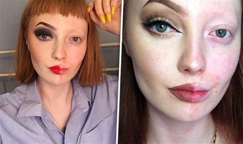 trolls mock girl who posted half make up selfie by saying