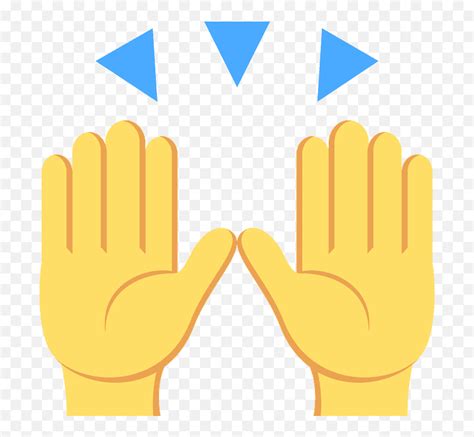 emoji clipart raised hands emoji pnghooray emoji  transparent emoji emojipngcom